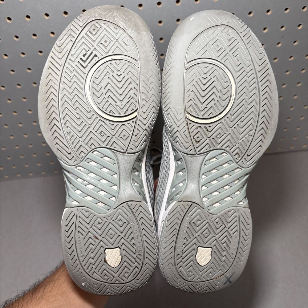 K Swiss Express Light Pickleball Shoes Womens US 7.5 Gray Grey White Tennis Low - Picture 6 of 14